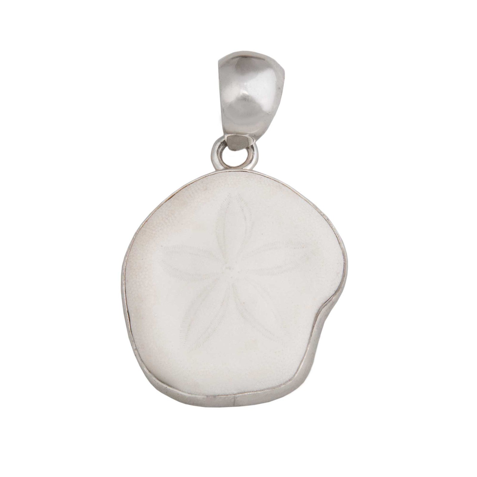 Sterling Silver Sand Dollar Shell Pendant | Charles Albert Jewelry
