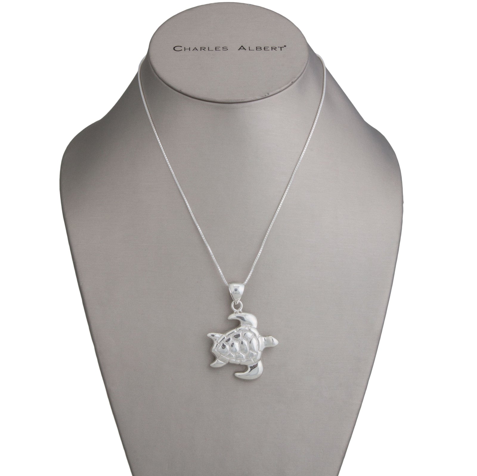 Sterling Silver Sea Turtle Pendant | Charles Albert Jewelry