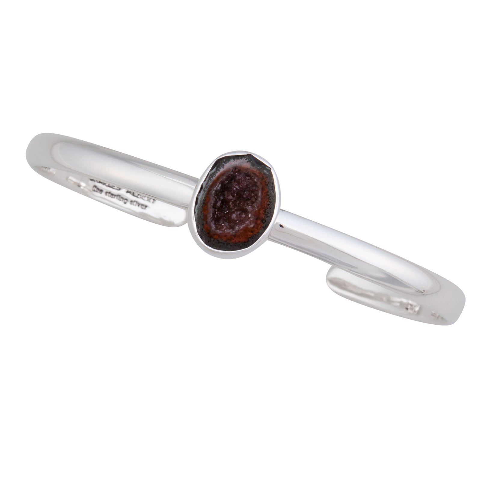 Sterling Silver Tabasco Geode Mini Cuff | Charles Albert Jewelry