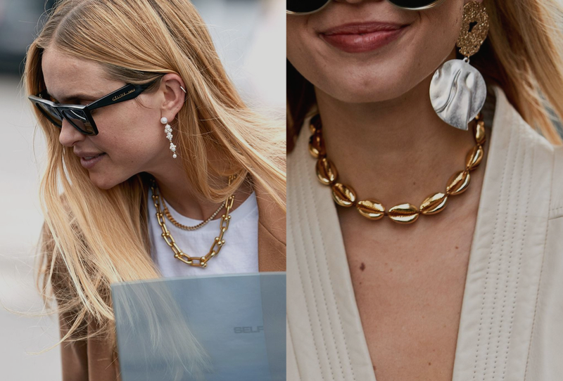How To Style The Chunky Gold Chain Trend In 2020