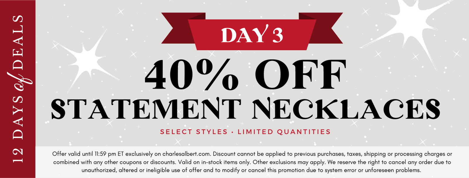 Day 3 - 40% Statement Necklaces
