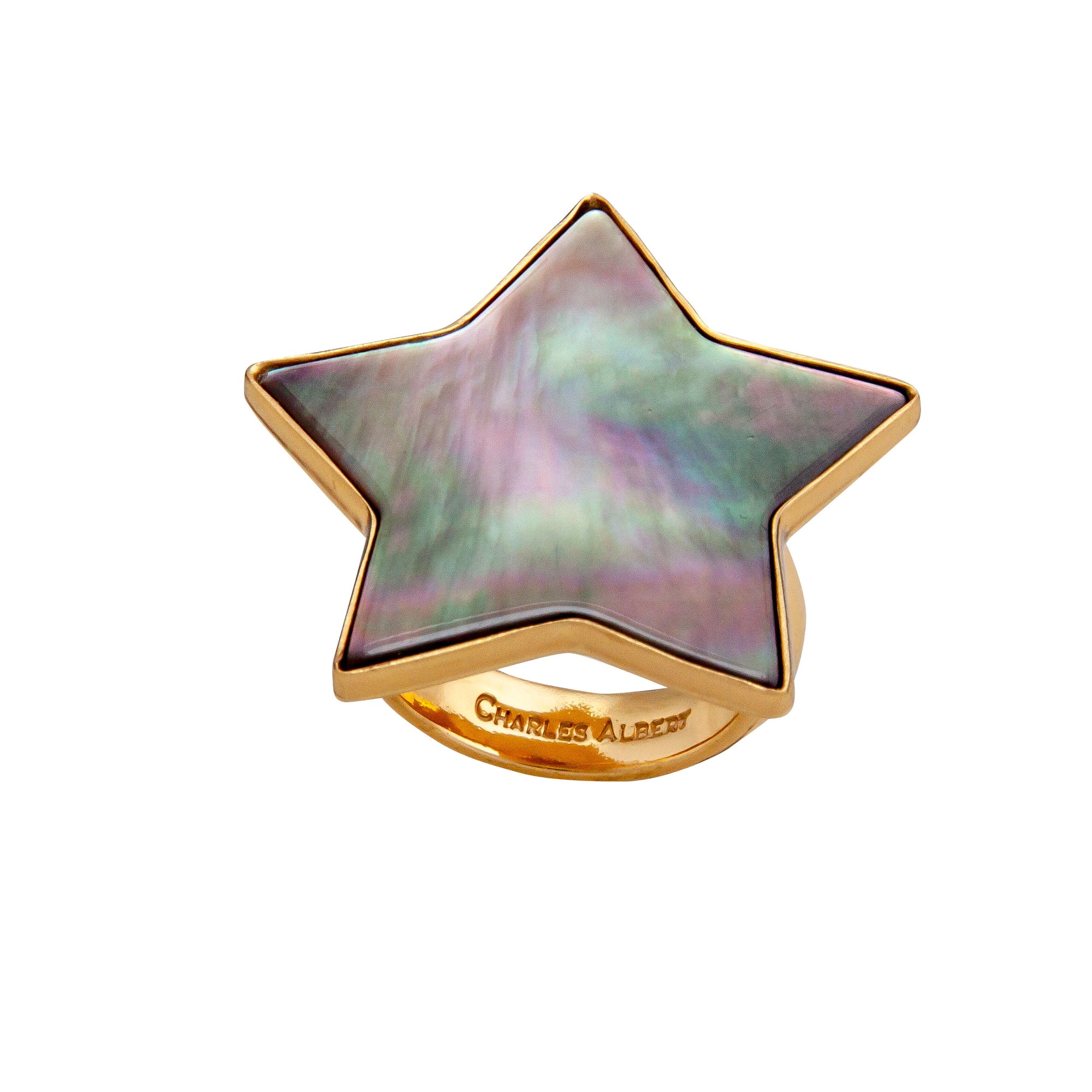 Alchemia Mother Of Pearl Star Adjustable Ring