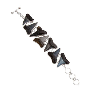 Sterling Silver Shark Tooth Bracelet | Charles Albert Jewelry