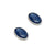 Sterling Silver Kyanite Oval Post Earrings | Charles Albert Jewelry