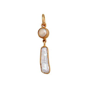 Alchemia Pearl and Biwa Pearl Charm Pendant | Charles Albert Jewelry