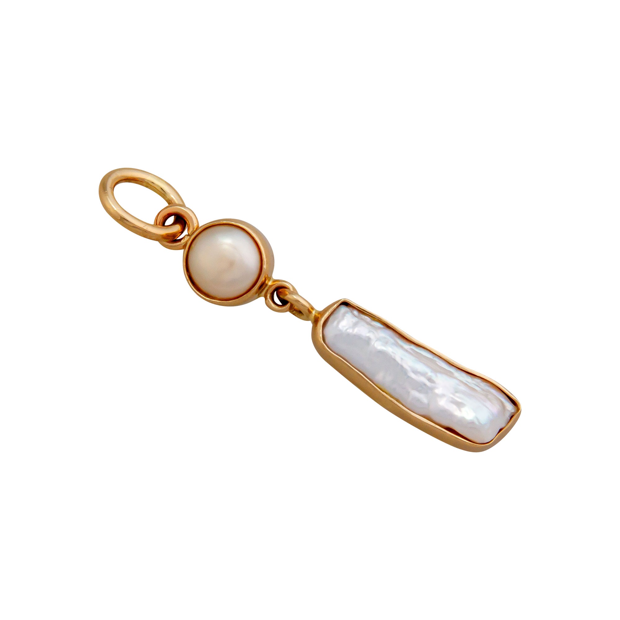 Alchemia Pearl and Biwa Pearl Charm Pendant | Charles Albert Jewelry