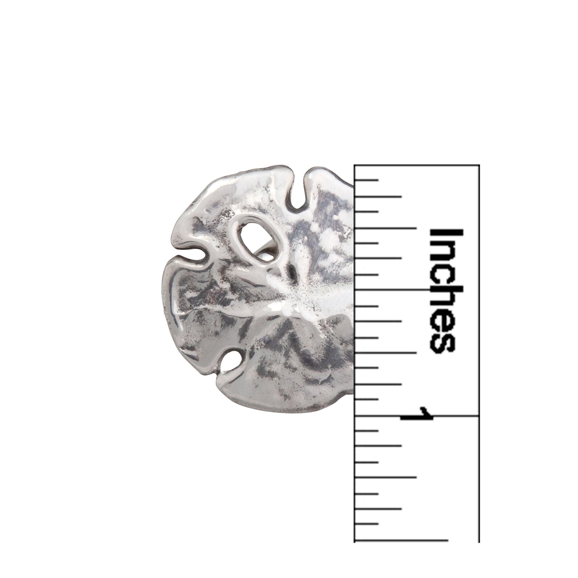 Sterling Silver Sand Dollar Adjustable Ring | Charles Albert Jewelry