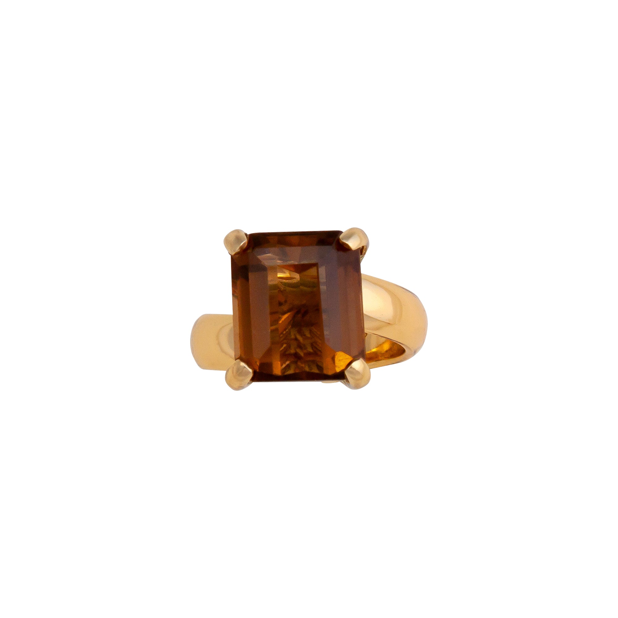 Alchemia Smokey Quartz Prong Set Ring | Charles Albert Jewelry