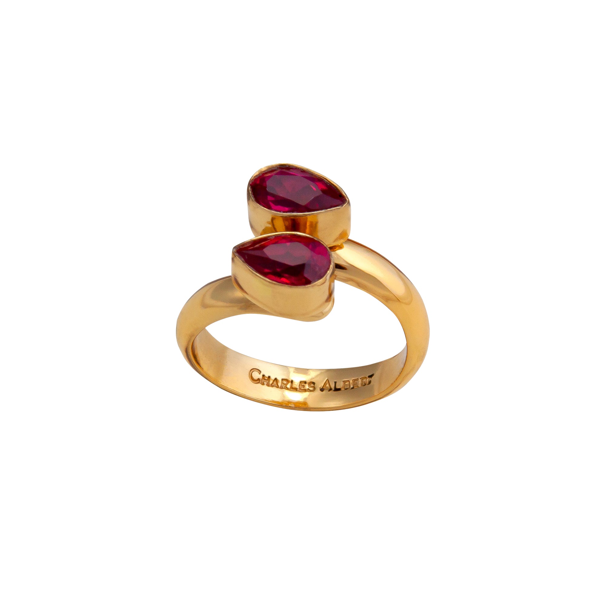 Alchemia Lab Ruby Bypass Ring | Charles Albert Jewelry