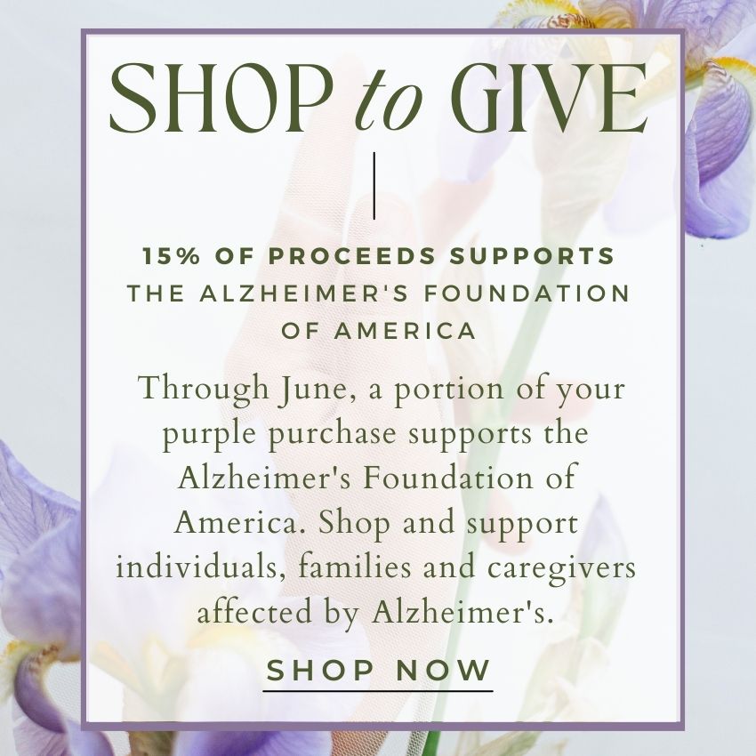 For June, Charles Albert Jewelry will donate 15% of your purchase for our Shop to Give Collection to the Alzheimer's Foundation of America. Shop and support individuals, families and caregivers affected by Alzheimer’s and related dementia diseases.