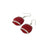 Silver Plated Shiny Glass Earrings