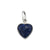 Sterling Silver Lapis Lazuli Heart Charm Pendant | Charles Albert Jewelry