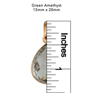 Alchemia Green Amethyst Teardrop Charm Pendant | Charles Albert Jewelry
