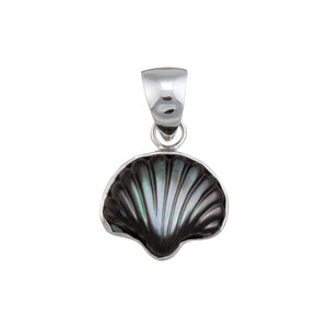 Sterling Silver Gray Mother of Pearl Shell Pendant | Charles Albert Jewelry