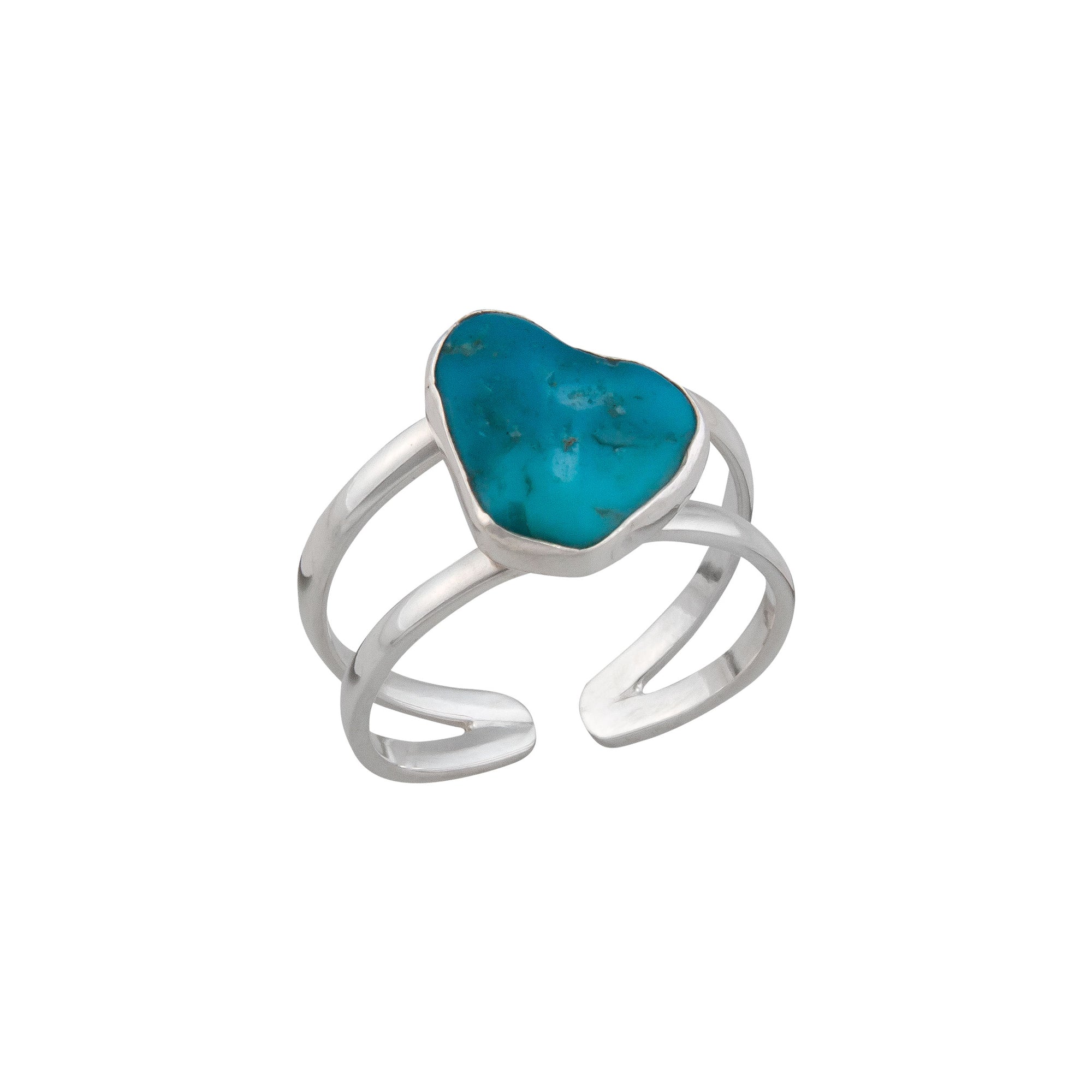 Sterling Silver Sleeping Beauty Turquoise Cuff Ring | Charles Albert Jewelry