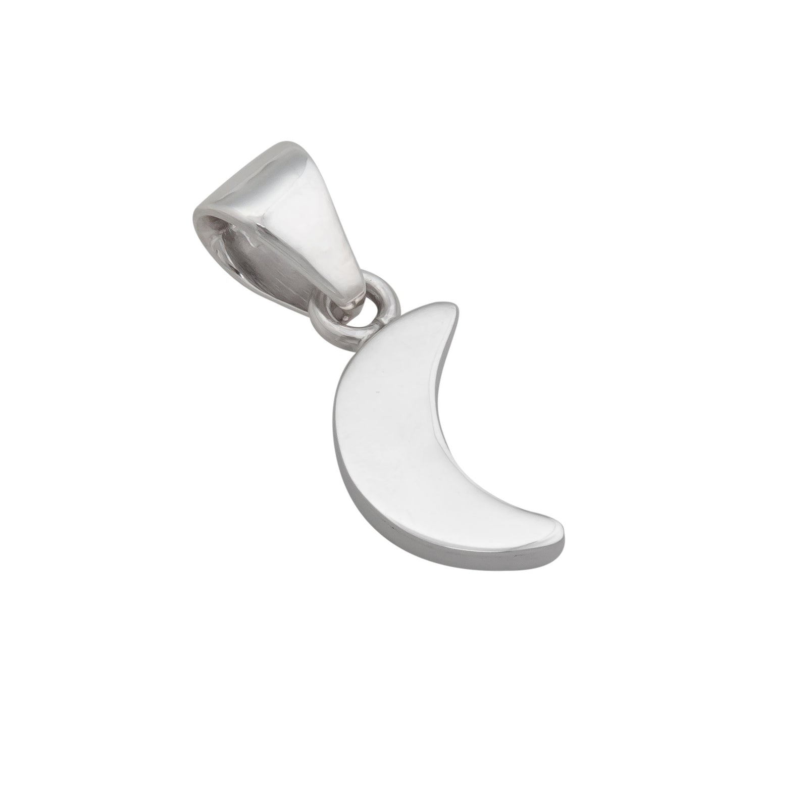 Sterling Silver Petite Crescent Moon Pendant | Charles Albert Jewelry