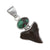 Sterling Silver Turquoise & Shark Tooth Pendant - Charles Albert Jewelry