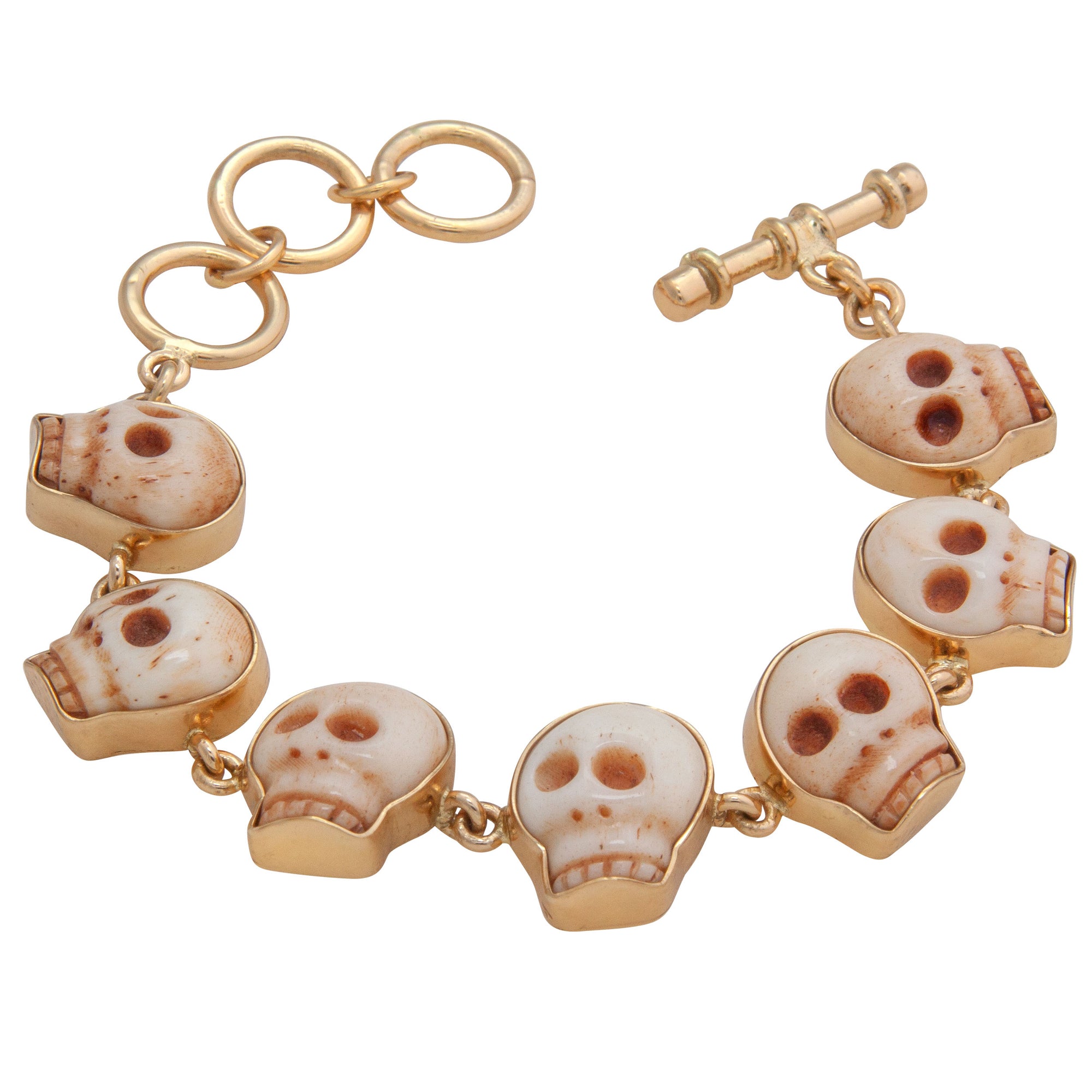 Alchemia Bone Skull Bracelet | Charles Albert Jewelry