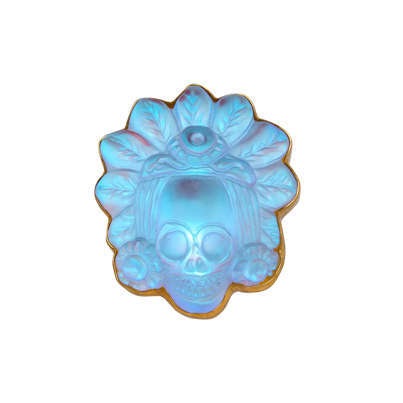 Alchemia Luminite Headdress Skull Adjustable Ring | Charles Albert Jewelry