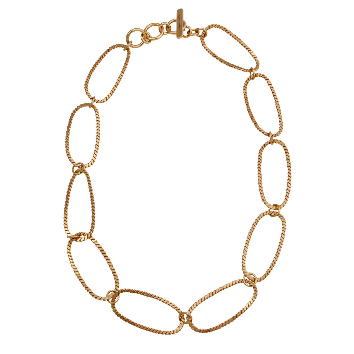 Alchemia Elongated Oval Twist Necklace | Charles Albert Jewelry