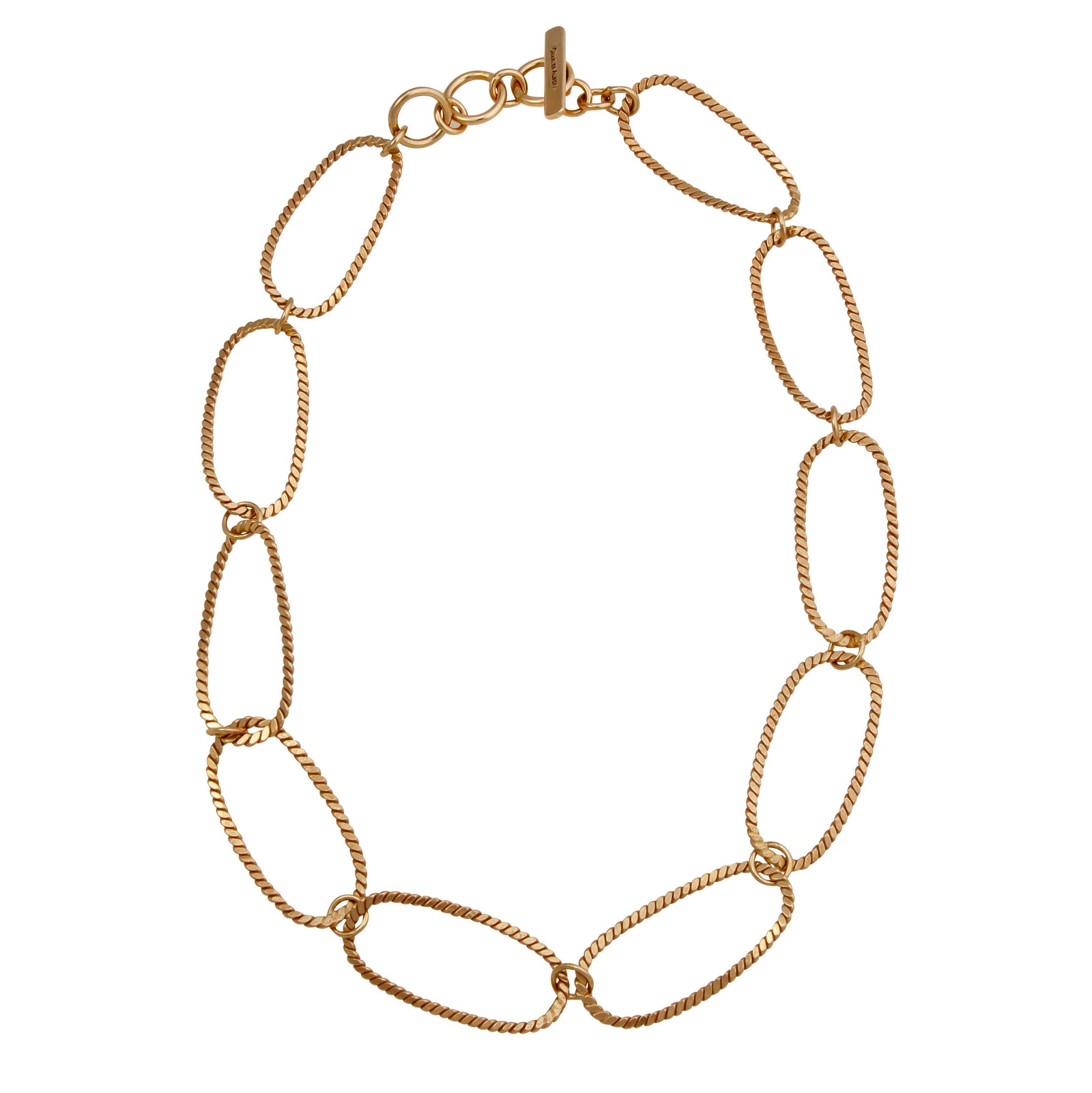 Alchemia Elongated Oval Twist Necklace | Charles Albert Jewelry