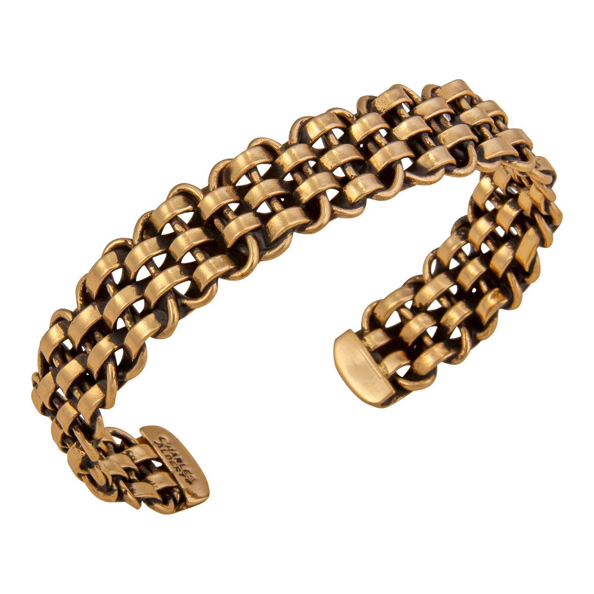 Alchemia Black and Gold Woven Adjustable Cuff | Charles Albert Jewelry