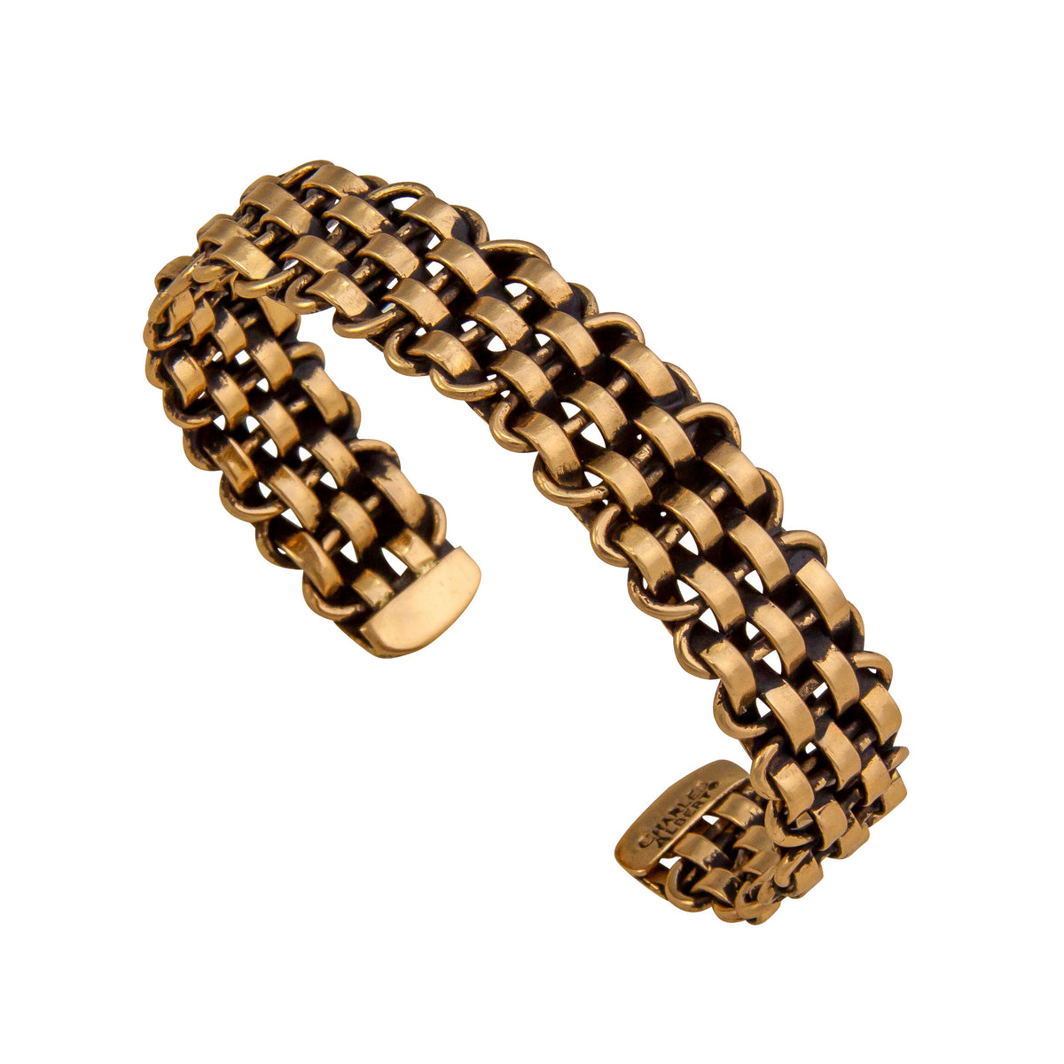 Alchemia Black and Gold Woven Adjustable Cuff | Charles Albert Jewelry