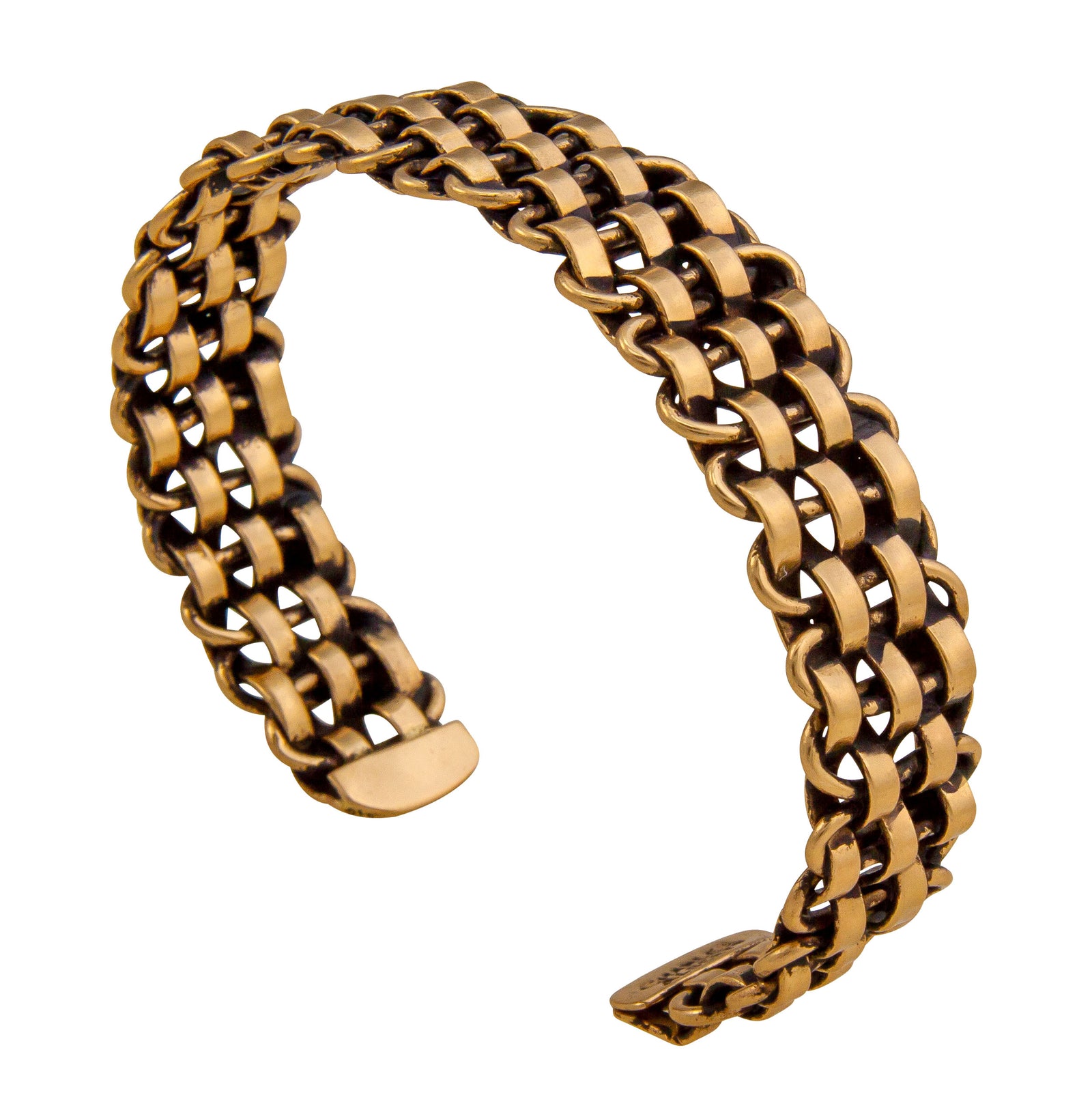 Alchemia Black and Gold Woven Adjustable Cuff | Charles Albert Jewelry
