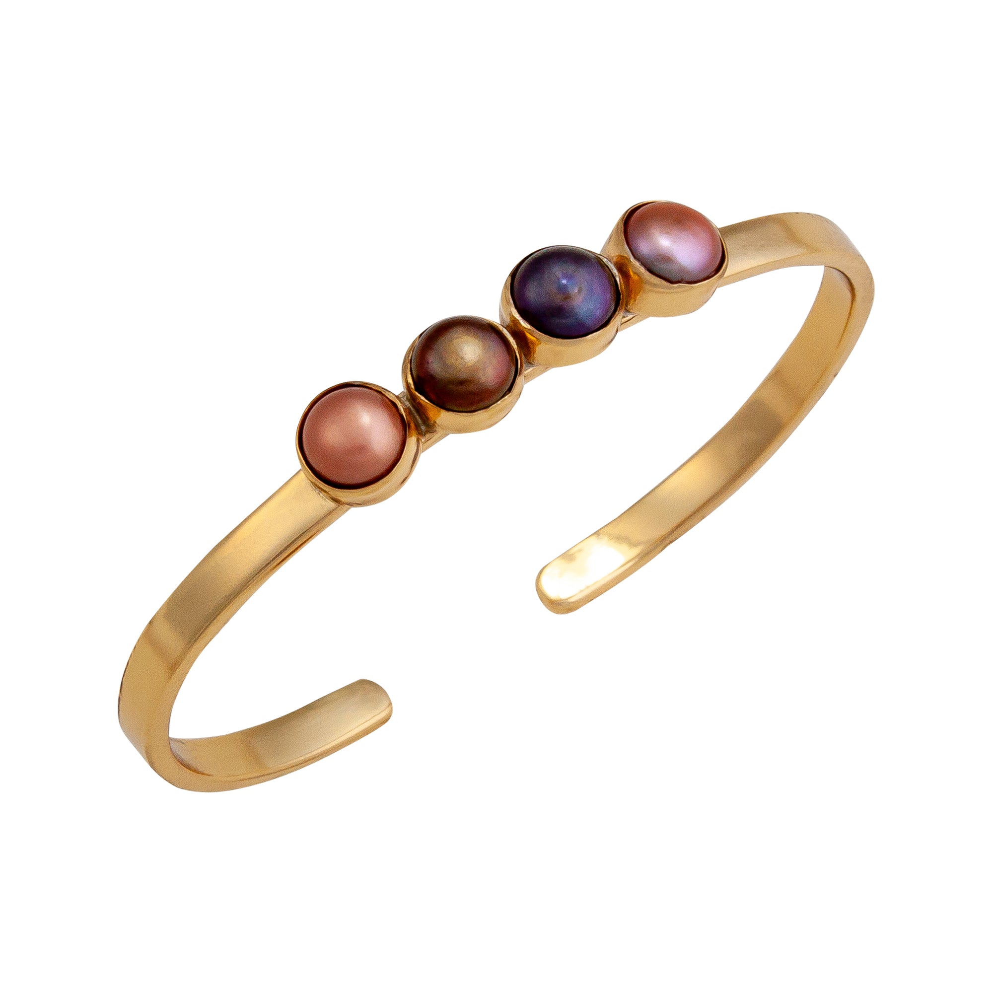 Alchemia Multi-Colored Pearl Mini Cuff | Charles Albert Jewelry