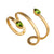 Alchemia Peridot Teardrop Wrap Cuff