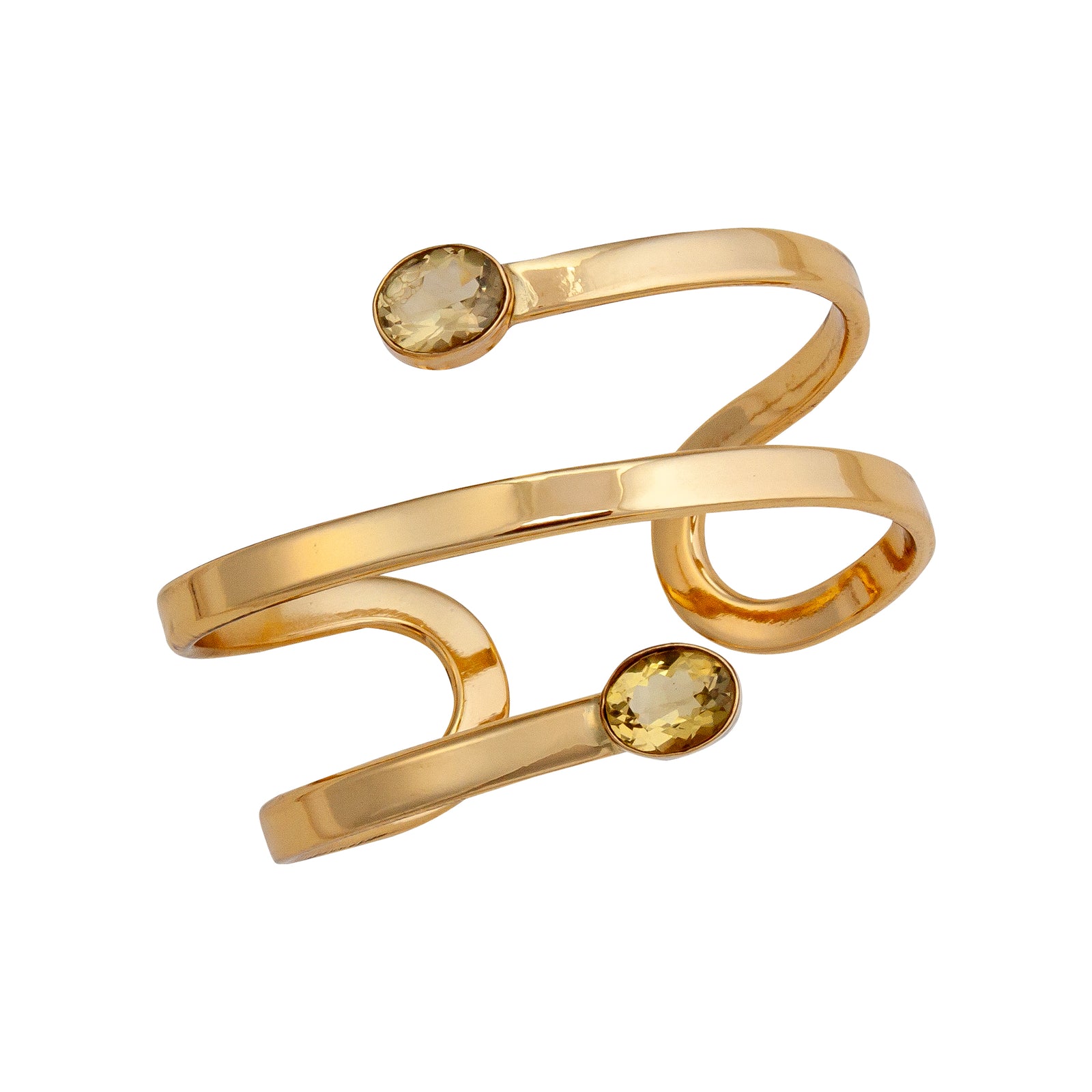 Alchemia Citrine Wrap Cuff | Charles Albert Jewelry