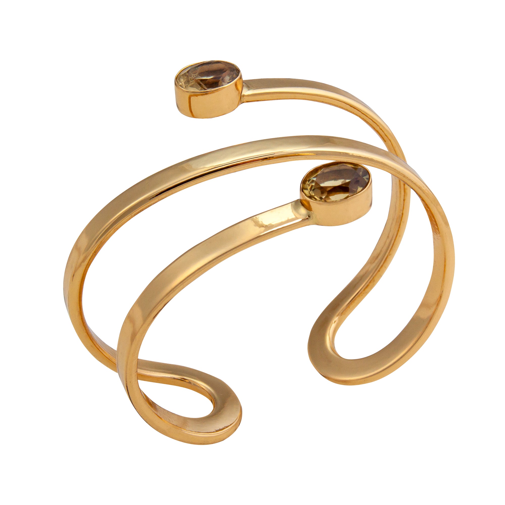 Alchemia Citrine Wrap Cuff | Charles Albert Jewelry