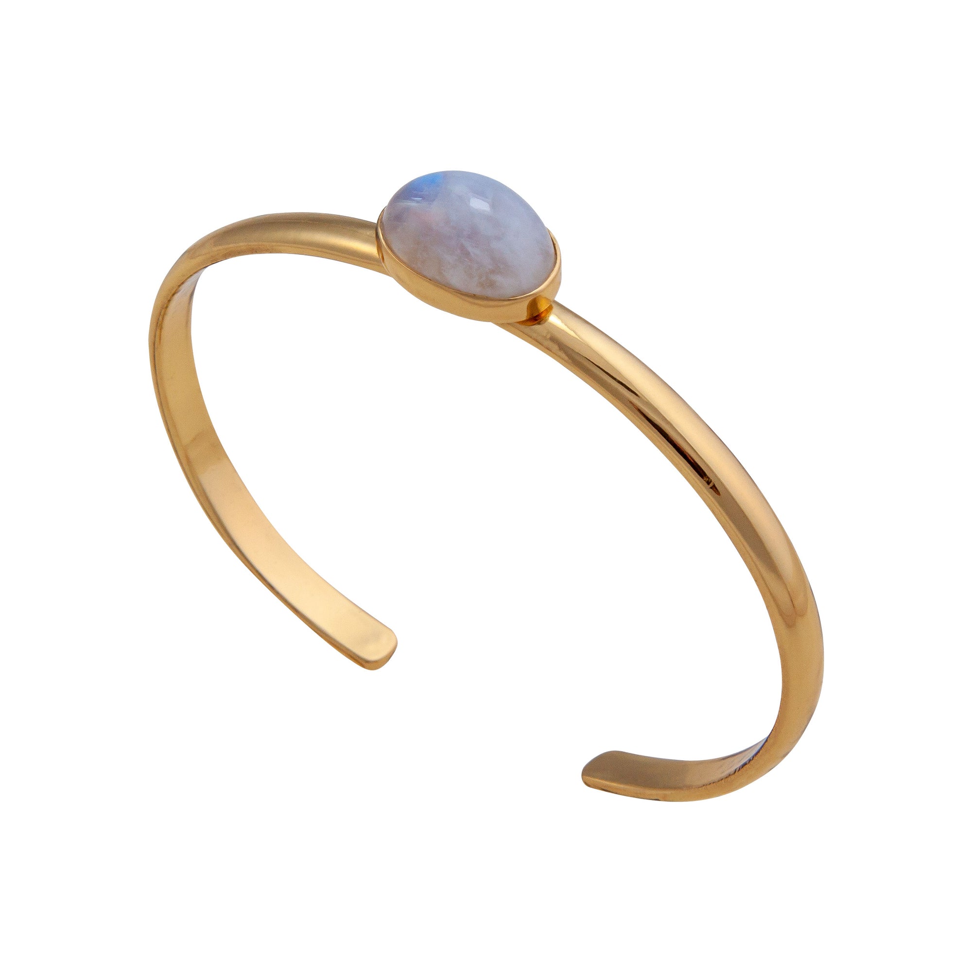 Alchemia Rainbow Moonstone Mini Cuff | Charles Albert Jewelry