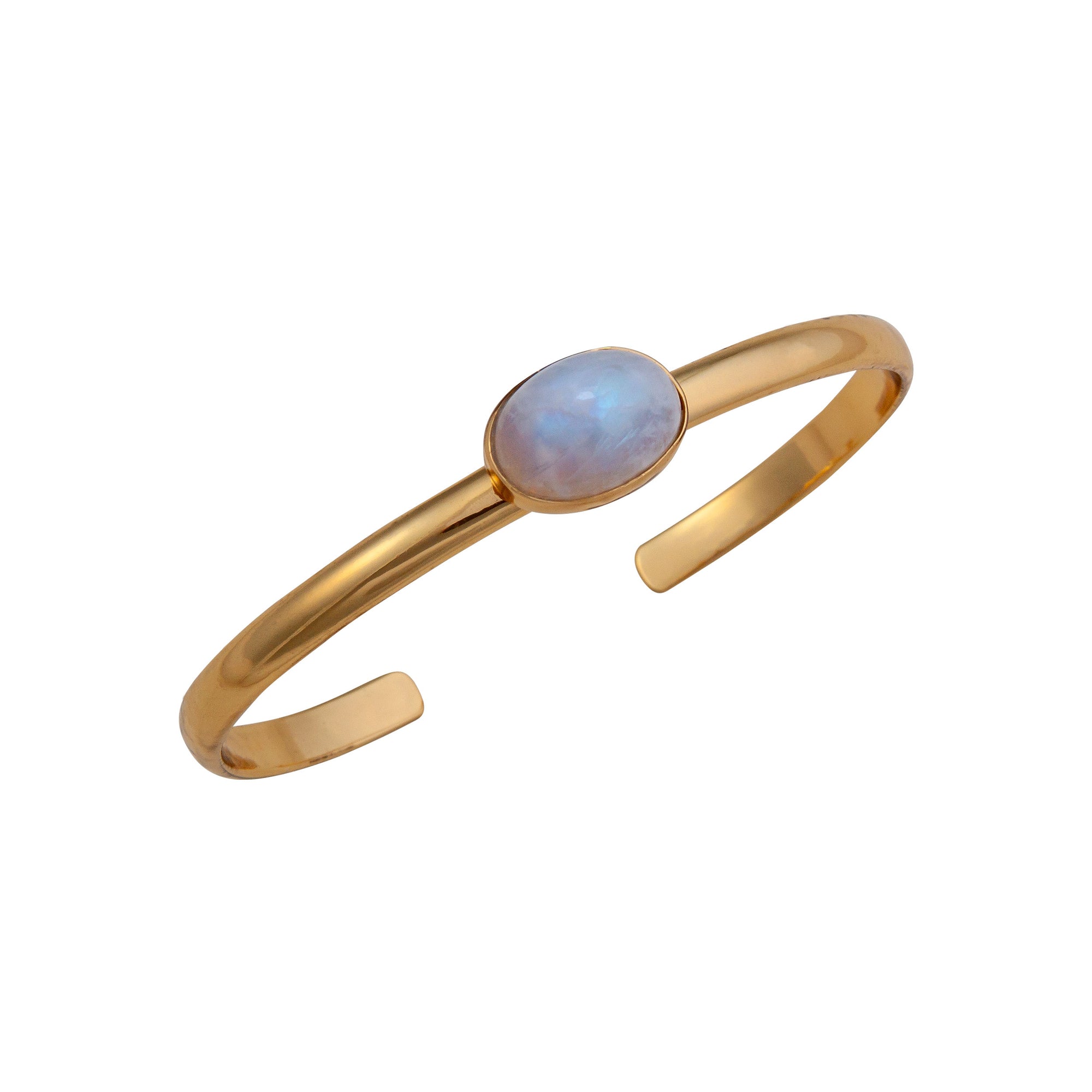 Alchemia Rainbow Moonstone Mini Cuff | Charles Albert Jewelry