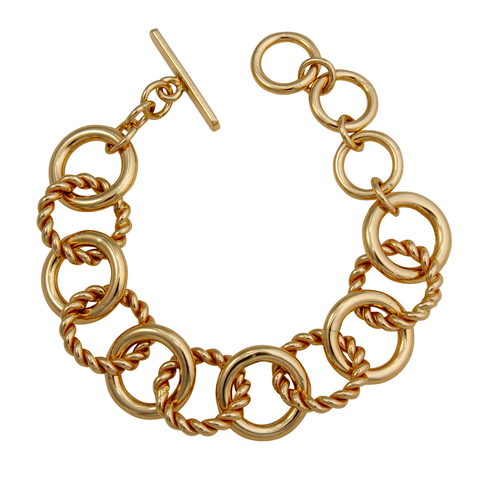 Alchemia Twisted High-Polish Circle Bracelet | Charles Albert Jewelry