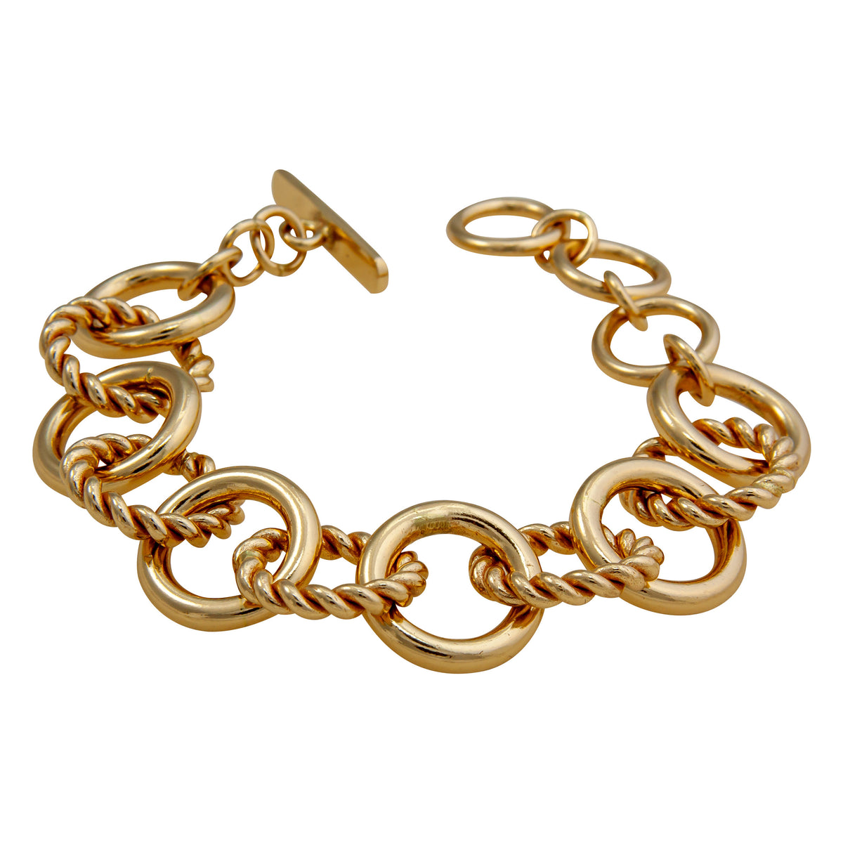Alchemia Twisted High-Polish Circle Bracelet | Charles Albert Jewelry