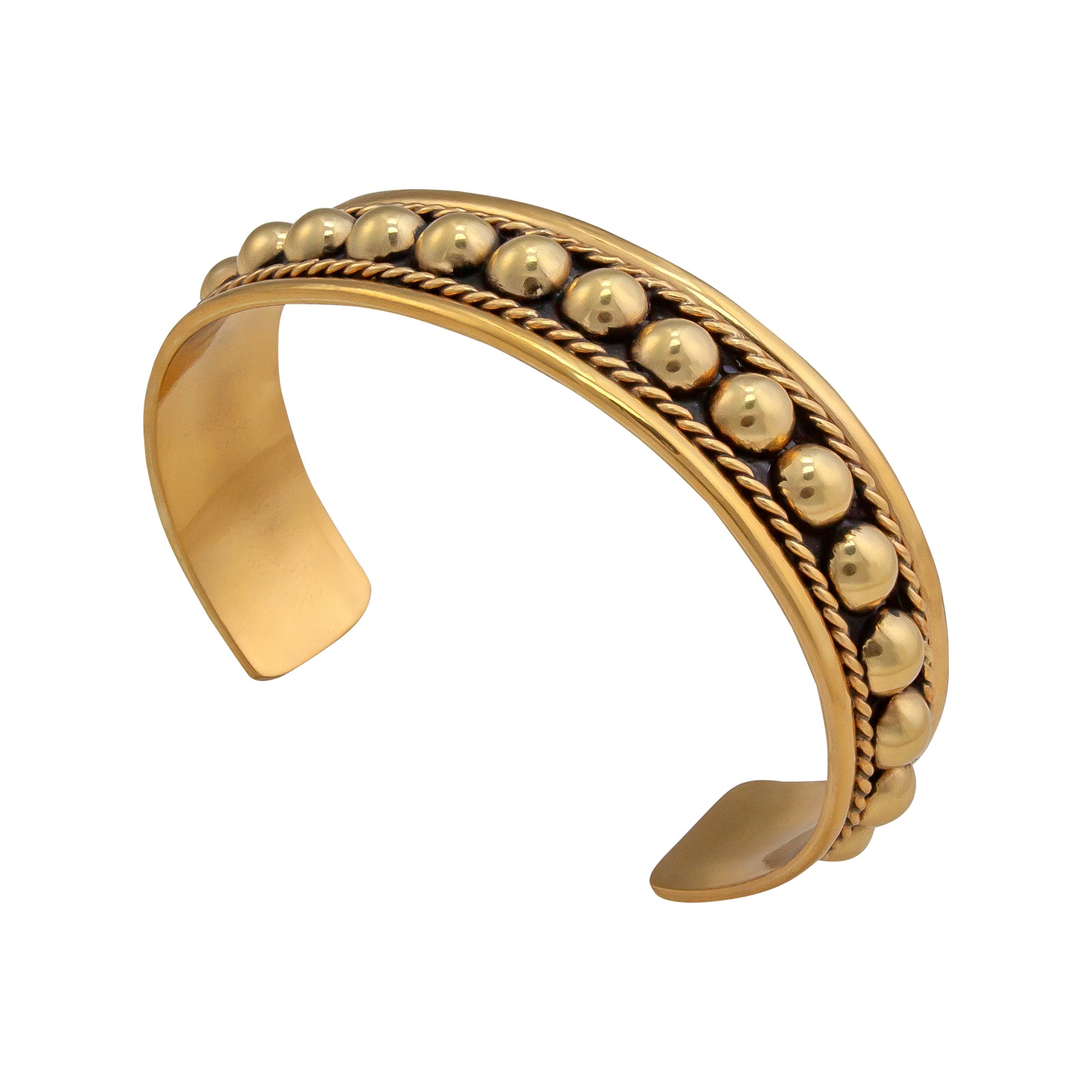 Alchemia Beaded Oxidized Adjustable Cuff | Charles Albert Jewelry