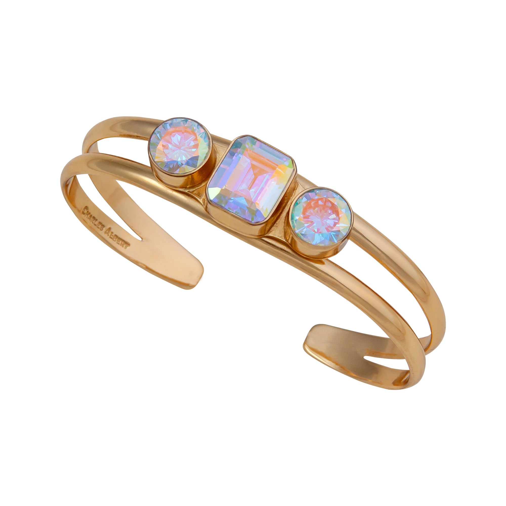 Alchemia Multi Mercury Mist Double Band Cuff | Charles Albert Jewelry