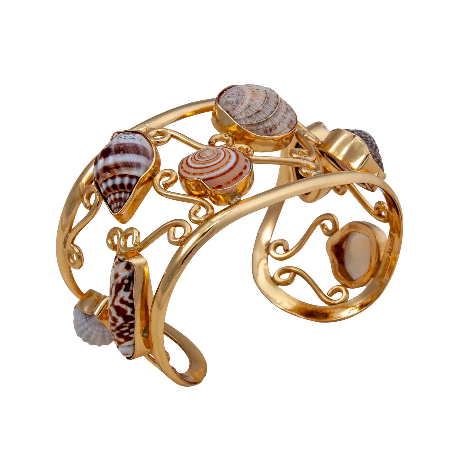 Alchemia Multi-Shell Swirl Cuff | Charles Albert Jewelry