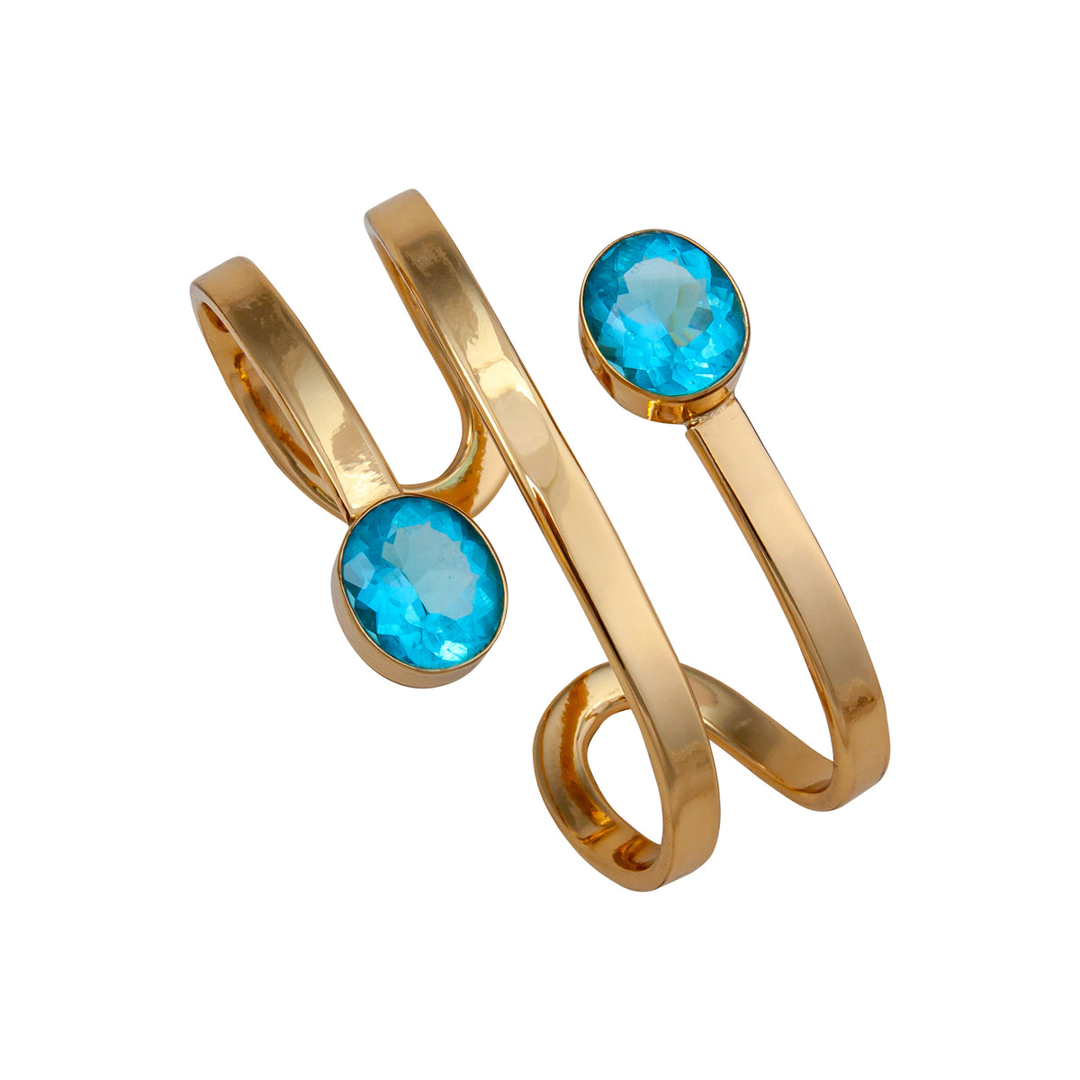 Alchemia Blue Topaz Wrap Cuff | Charles Albert Jewelry