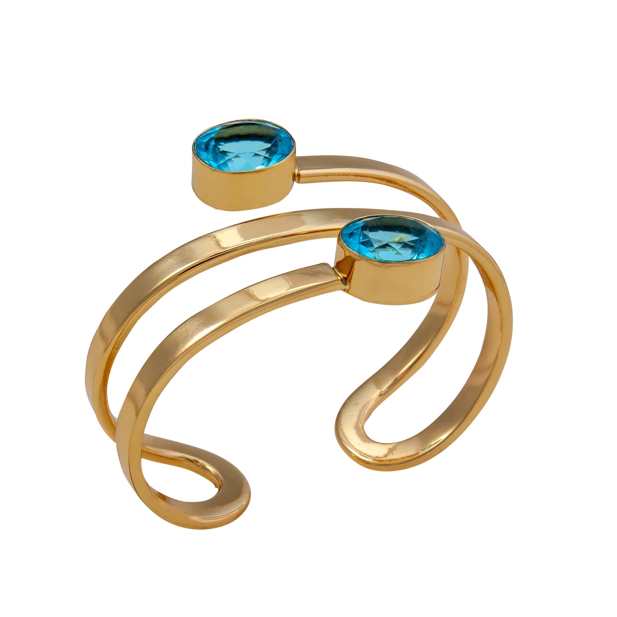 Alchemia Blue Topaz Wrap Cuff | Charles Albert Jewelry