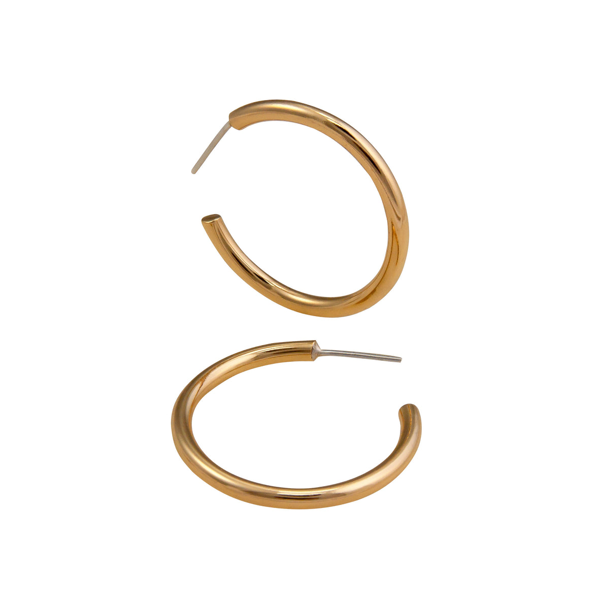 Alchemia Hoop Post Earrings | Charles Albert Jewelry