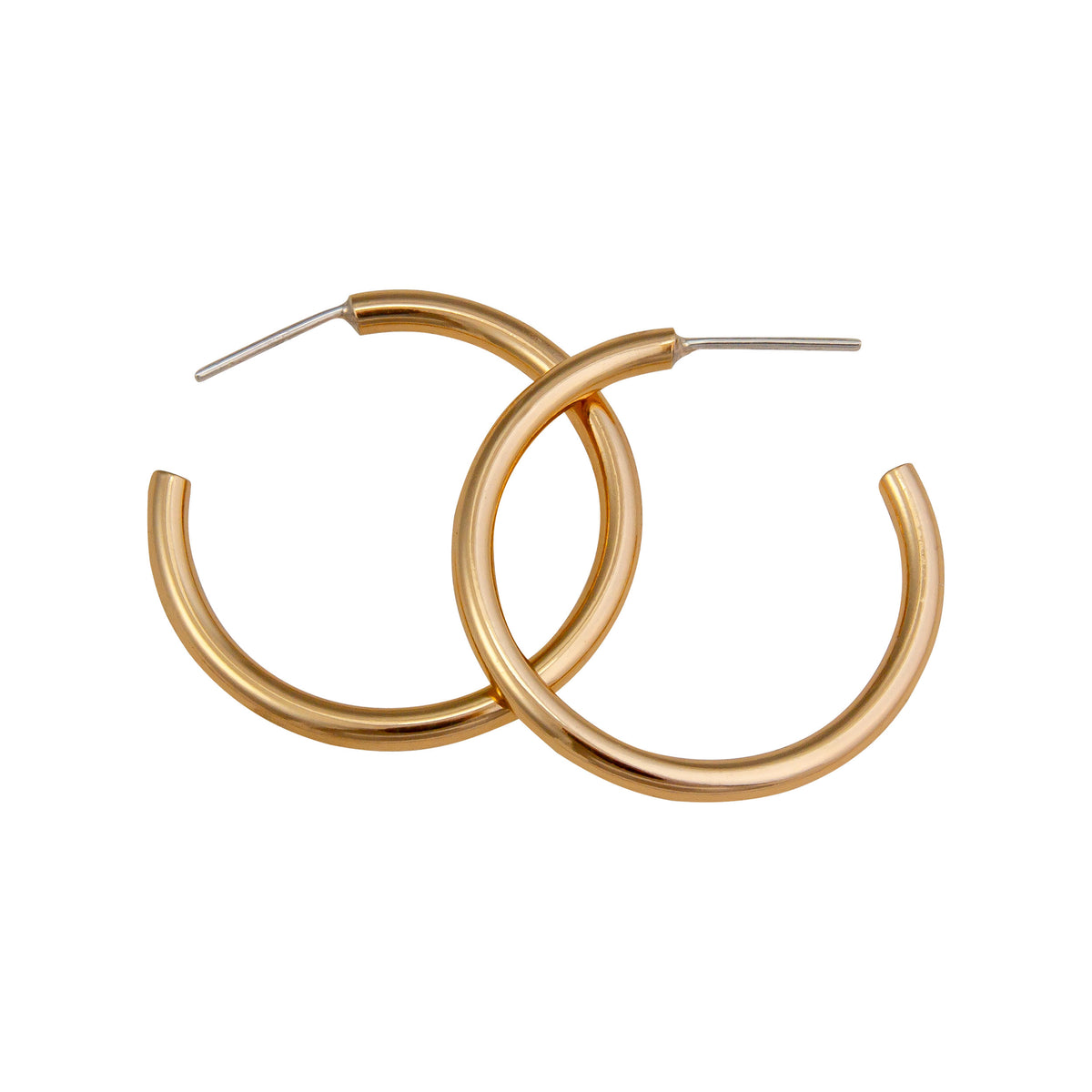 Alchemia Hoop Post Earrings | Charles Albert Jewelry