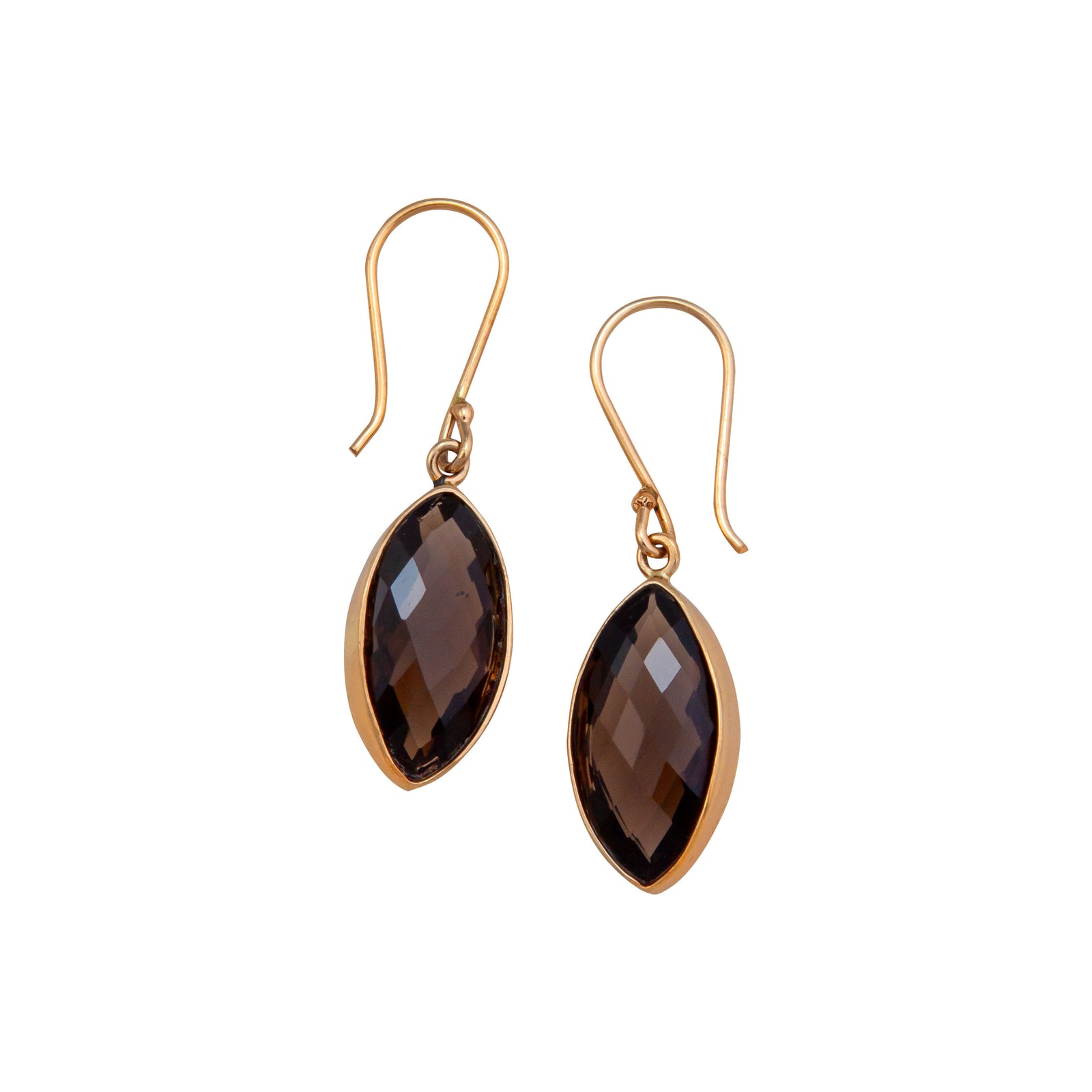 Alchemia Smokey Quartz Marquis Drop Earrings | Charles Albert Jewelry