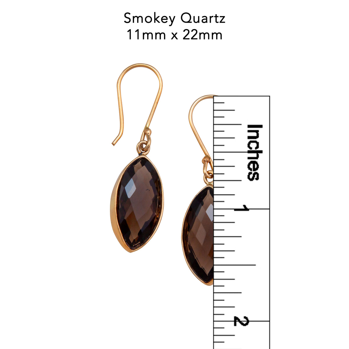 Alchemia Smokey Quartz Marquis Drop Earrings | Charles Albert Jewelry