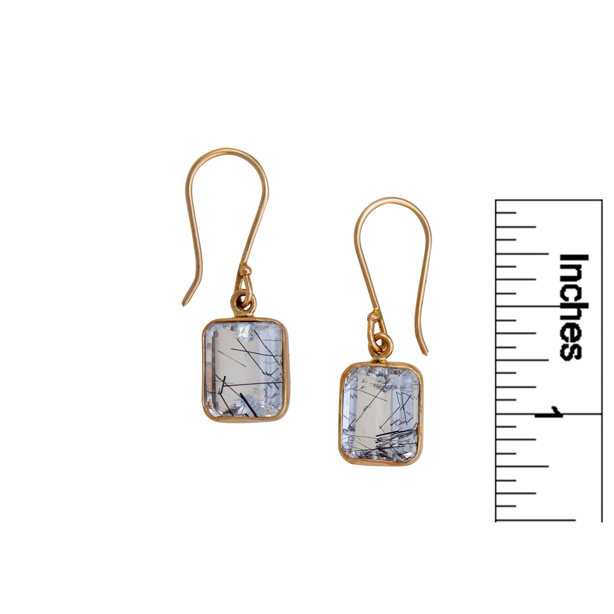 Alchemia Tourmalinated Quartz Drop Earrings | Charles Albert Jewelry