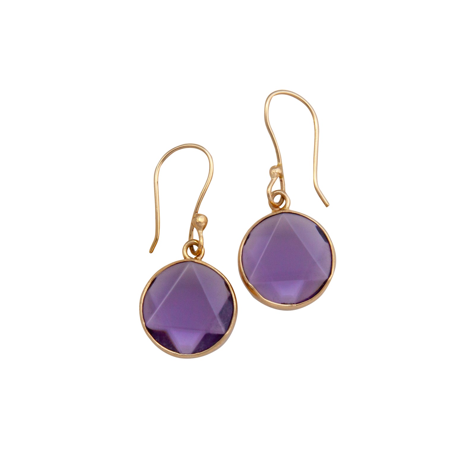 Alchemia Amethyst Star Carved Drop Earrings | Charles Albert Jewelry