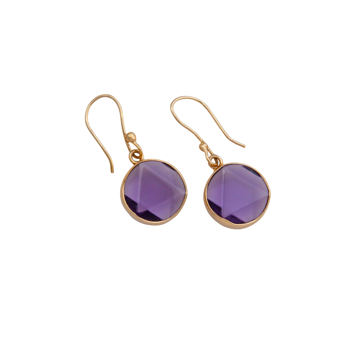 Alchemia Amethyst Star Carved Drop Earrings | Charles Albert Jewelry