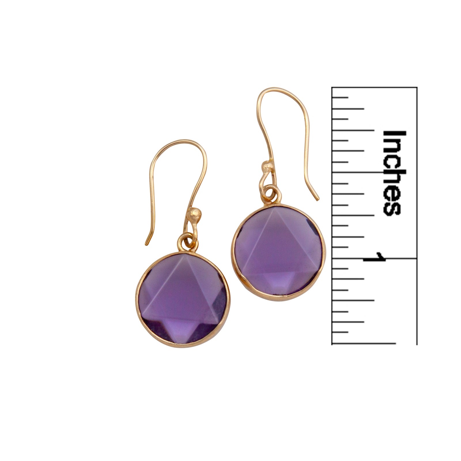 Alchemia Amethyst Star Carved Drop Earrings | Charles Albert Jewelry