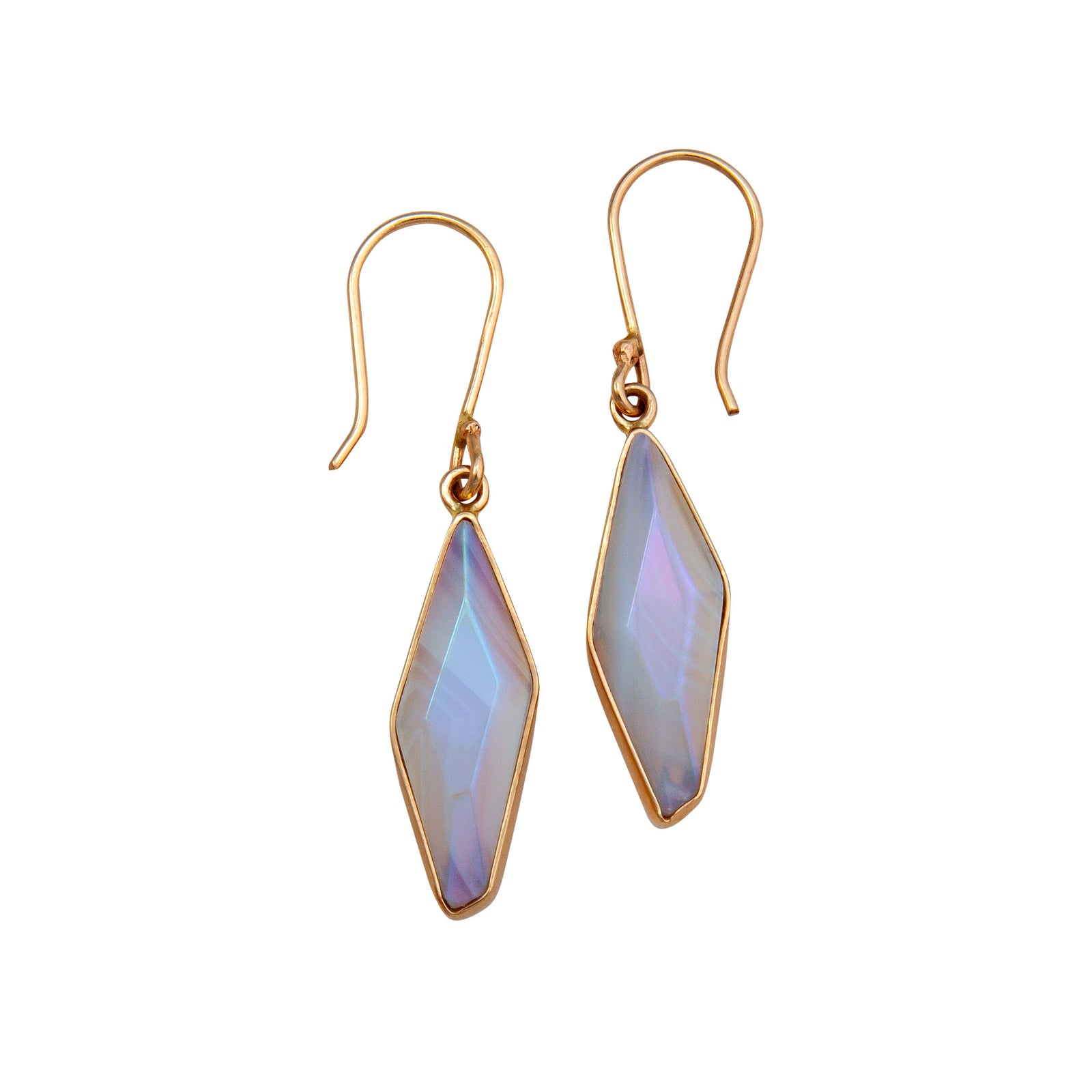Alchemia White Treated Quartz and Glass Drop Earrings | Charles Albert Jewelry